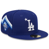 Los Angeles Dodgers New Era 2023 ASG Workout 59FIFTY Blue Fitted Hat. Grey UV