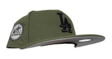 Dodgers New Era 59Fifty Fitted 80 ASG Olive Hat Cap Grey UV