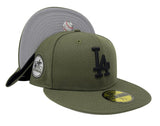 Dodgers New Era 59Fifty Fitted 80 ASG Olive Hat Cap Grey UV
