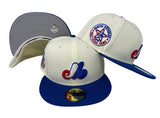 Montreal Expos Fitted New Era 59Fifty 1982 All Star Game Chrome Cap Hat Grey UV