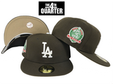 Dodgers Fitted 59Fifty Cafe Con Leche Brown Hat Cap Camel UV