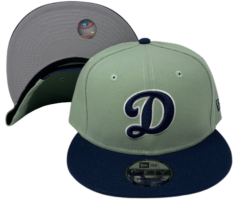Los Angeles Dodgers "D Logo" Snapback New Era 9Fifty Sage Navy Cap Hat
