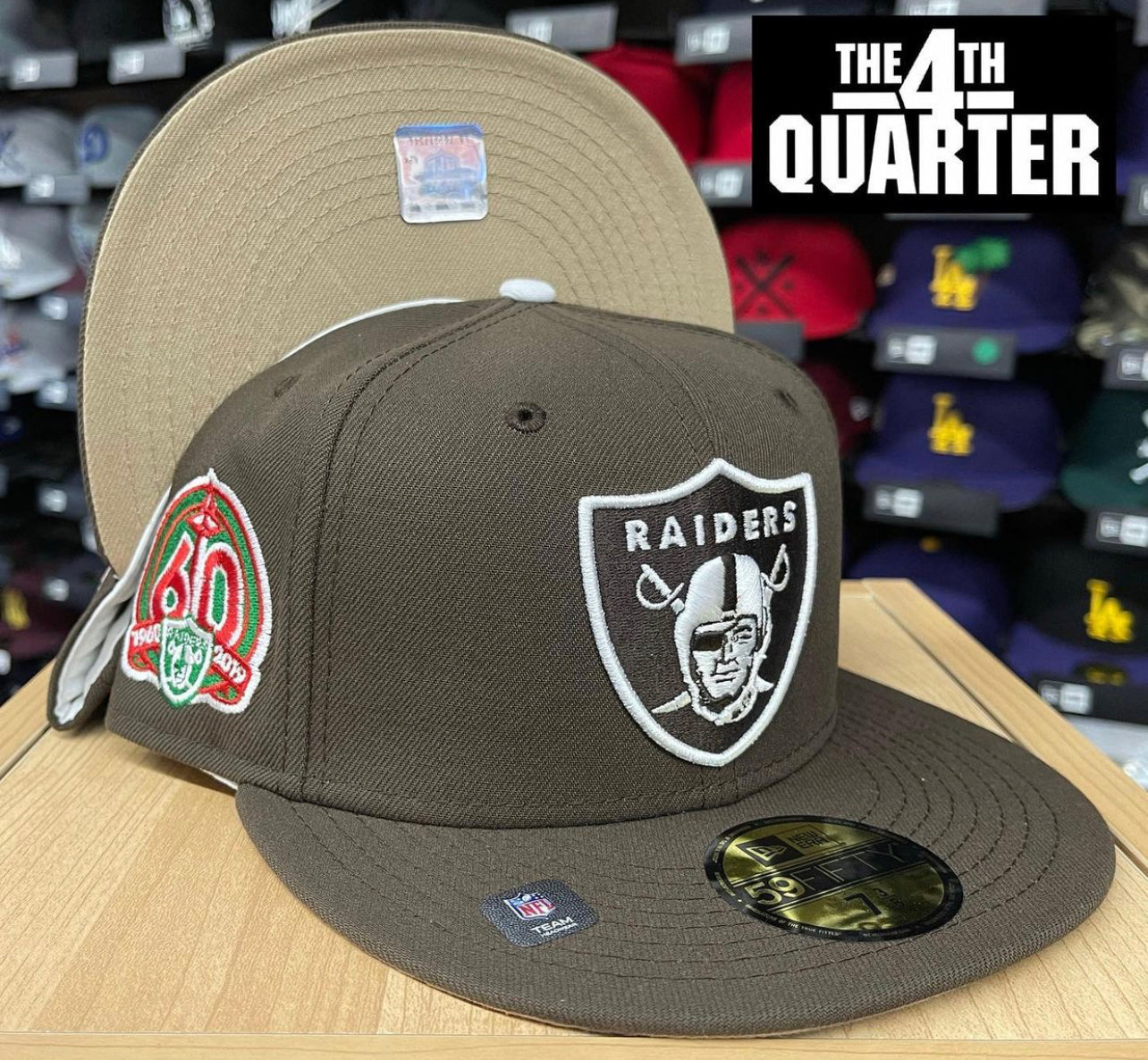 RAIDERS 59FIFTY キャップ Raiders Fitted New Era 59Fifty Cafe con Leche 60th Anniversary