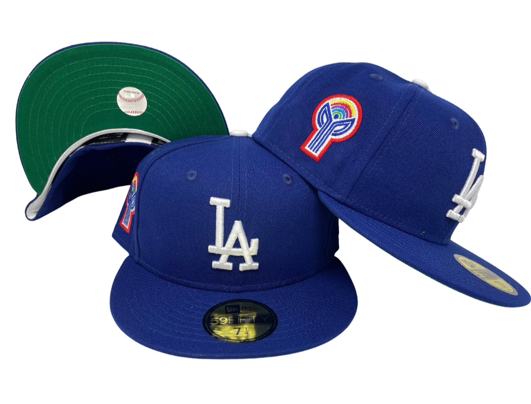 Dodgers Fitted New Era 200th Ann. Bicentennial Blue Hat Green UV - THE 4TH QUARTER