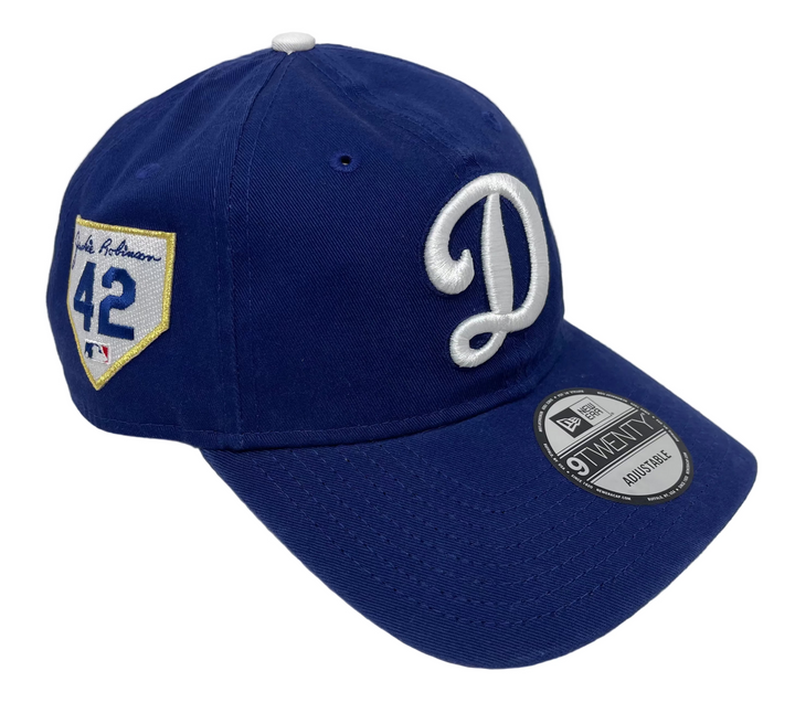 Los Angeles Dodgers Strapback Adjustable New Era 9Twenty 2023 Jackie Robinson D Logo Cap Hat - THE 4TH QUARTER