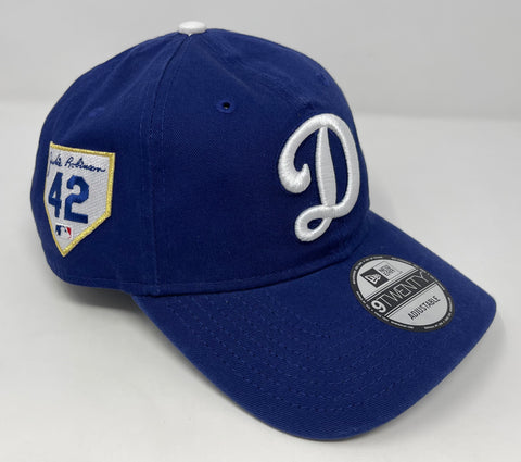 Los Angeles Dodgers Strapback Adjustable New Era 9Twenty 2023 Jackie Robinson D Logo Cap Hat