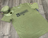 Los Angeles Dodgers Mens T-Shirt New Era Armed Forces 2023 Olive Green Tee
