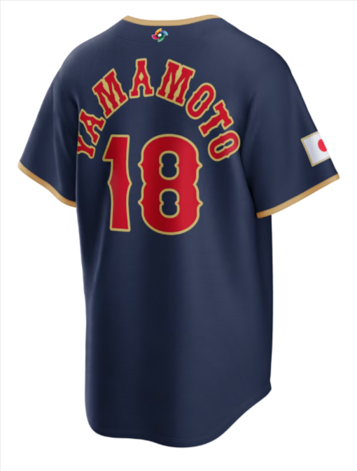Yoshinobu Yamamoto Navy Japan 2026 World Baseball Classic Road Stadium Jersey - THE 4TH QUARTER