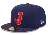 Japan Fitted New Era 59Fifty WBC 2026 Japan Flag Blue Cap Hat Grey UV - THE 4TH QUARTER