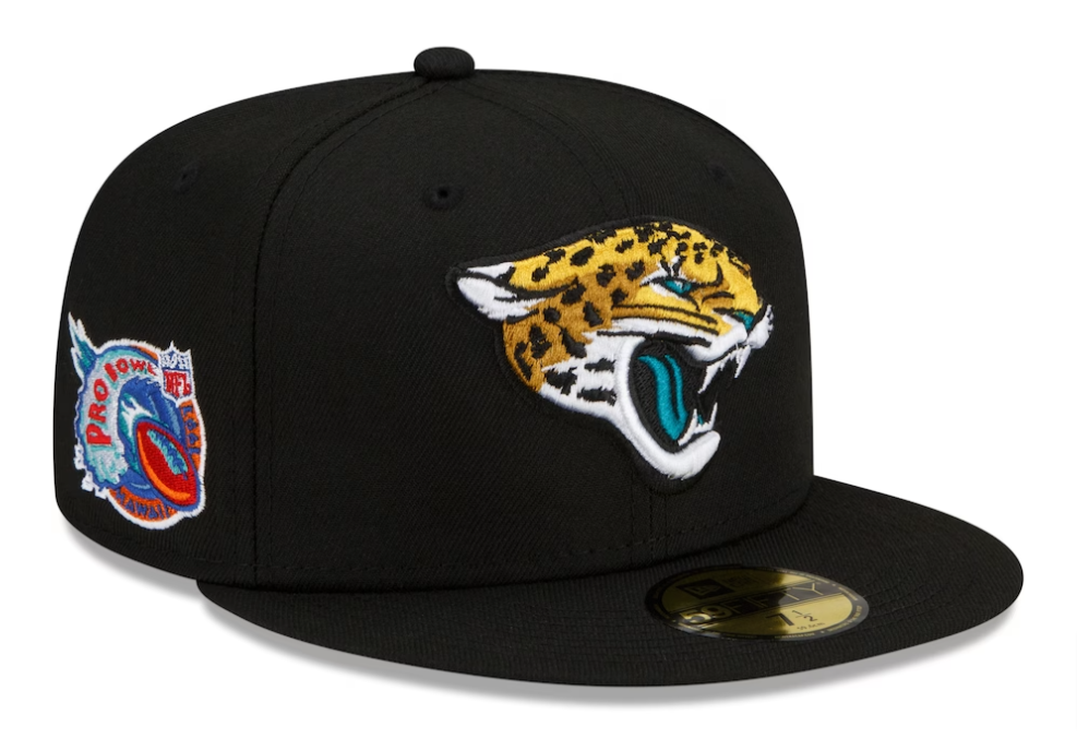 Jacksonville Jaguars Fitted New Era 59Fifty Pro Bowl 1997 Black Cap Hat - THE 4TH QUARTER