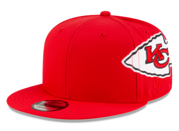 Kansas City Chiefs Snapback New Era Helmet Red Cap Hat Yellow UV