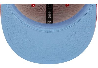 Kansas City Chiefs Fitted New Era 59Fifty Pop Sweat Red Cap Hat Sky UV - THE 4TH QUARTER