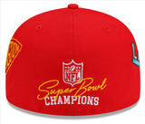 Kansas City Chiefs Fitted New Era 59Fifty Super Bowl Champions Count The Rings Cap Hat