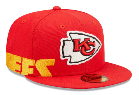 Kansas City Chiefs Fitted New Era 59Fifty Side Split Red Cap Hat