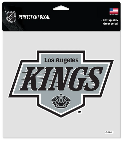 Los Angeles Kings Decal Throwback Logo 8x8 Die-Cut Sticker