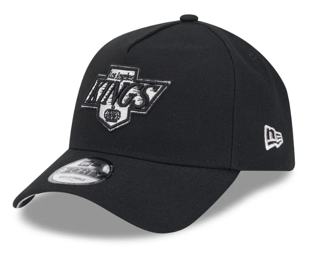 Los Angeles Kings Snapback New Era 9Forty Logo A-Frame Black Cap Hat - THE 4TH QUARTER