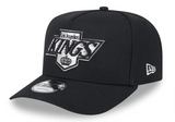 Los Angeles Kings Snapback New Era 9Fifty Throwback Logo A-Frame Black Cap Hat Grey UV