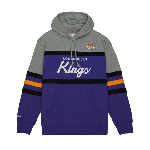 Los Angeles Kings Mens Mitchell & Ness Head Coach Sweatshirt Pullover Hoodie