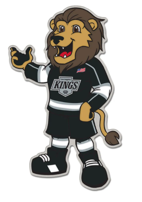 Los Angeles Kings Mascot Bailey Lapel Pin Collector - THE 4TH QUARTER