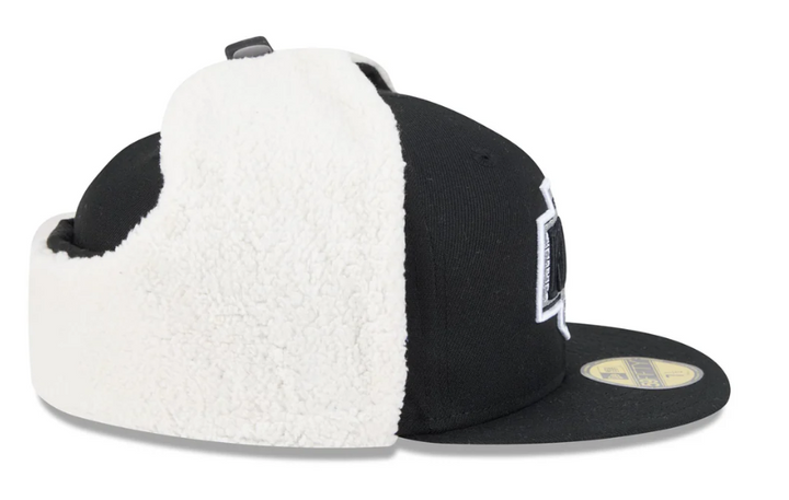 Los Angeles Kings Fitted New Era 59Fifty Dog Ear Cap Hat Grey UV - THE 4TH QUARTER
