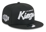 Los Angeles Kings Snapback New Era 9Fifty Script Black Cap Hat Grey UV - THE 4TH QUARTER
