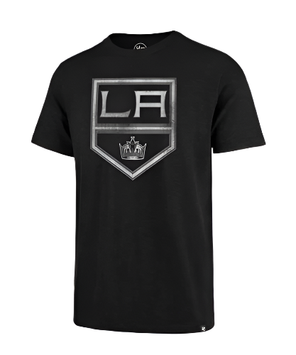 Los Angeles Kings Mens T Shirt 47 Brand Grit Scrum Black Tee THE 4TH QUARTER