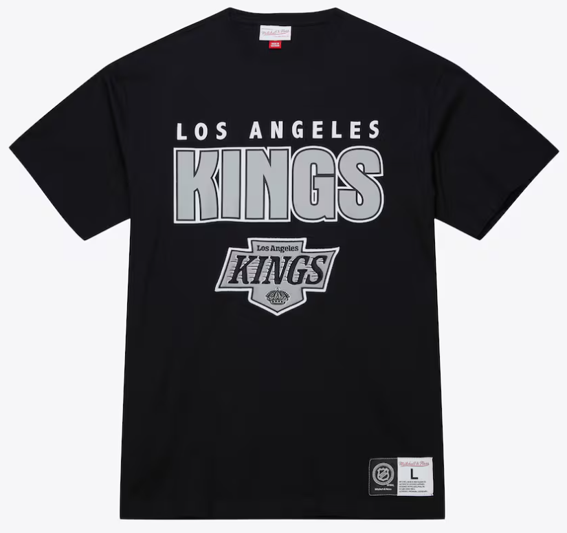 Los Angeles Kings Mens T-Shirt Mitchell & Ness Throw It Back Tee - THE 4TH QUARTER