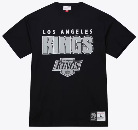Los Angeles Kings Mens T-Shirt Mitchell & Ness Throw It Back Tee