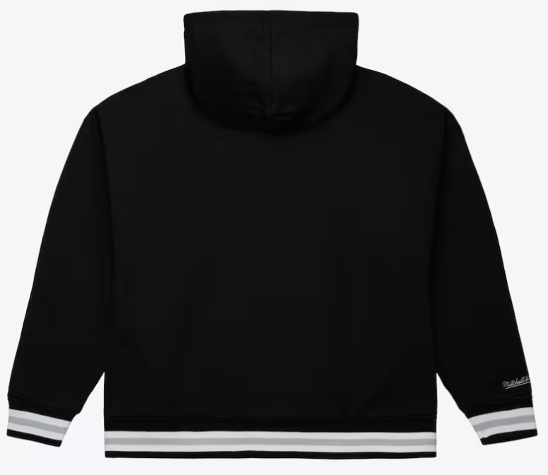 Los Angeles Kings Mens Mitchell &amp; Ness Hoodie Throw It Back Quilted Fleece - THE 4TH QUARTER