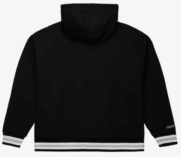 Los Angeles Kings Mens Mitchell &amp; Ness Hoodie Throw It Back Quilted Fleece - THE 4TH QUARTER