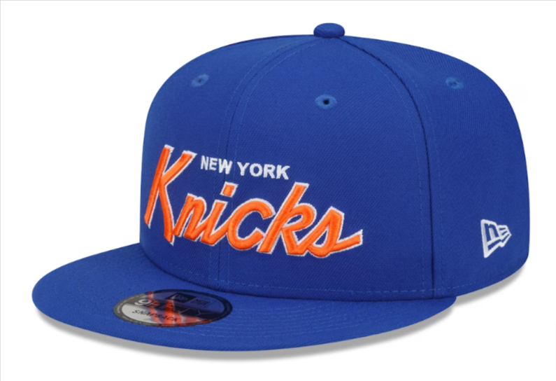 New York Knicks Snapback New Era 9Fifty Script Up Blue Cap Hat THE 4TH QUARTER
