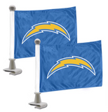 Los Angeles Chargers Auto Ambassador Flag Set