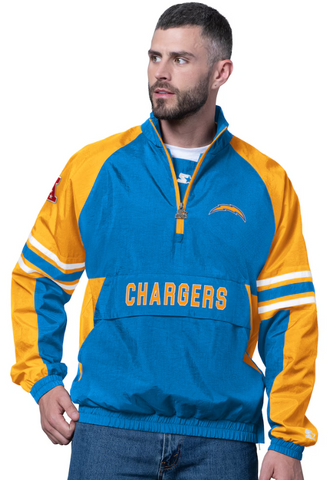 Los Angeles Chargers Mens Prospect 1/4 Zip Starter Jacket