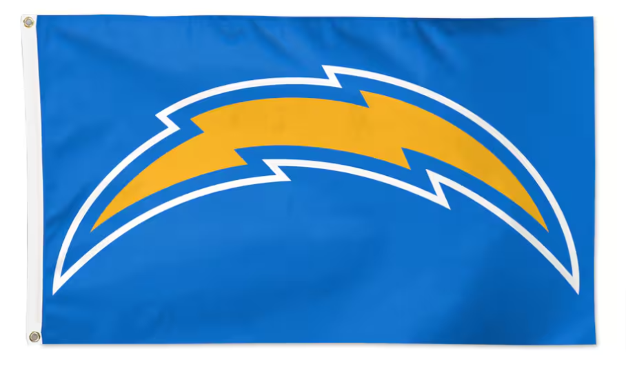 Los Angeles Chargers 3' x 5' Flag Powder Blue Single Sided - THE 4TH QUARTER