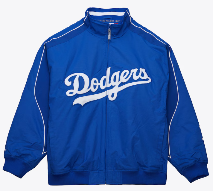 Los Angeles Dodgers Mens Mitchell &amp; Ness Jacket 2005 Royal Authentic Full-Zip - THE 4TH QUARTER