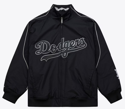 Los Angeles Dodgers Mens Mitchell & Ness Jacket 2005 Black Authentic Full-Zip - THE 4TH QUARTER