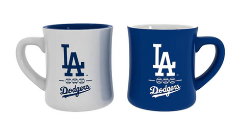 Los Angeles Dodgers 10oz. Ceramic Cup Mug 2pc Set