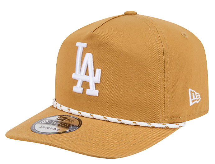 Los Angeles Dodgers Snapback New Era 19TWENTY Adjustable A-FRAME Tan Rope Hat Cap