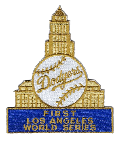 Los Angeles Dodgers 1st World Series Embroidered Patch - THE 4TH QUARTER