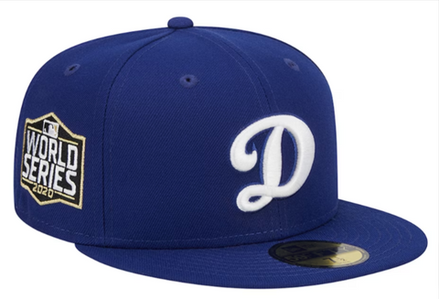 Los Angeles Dodgers Snapback New Era 2020 D Logo Blue Cap Hat Grey UV