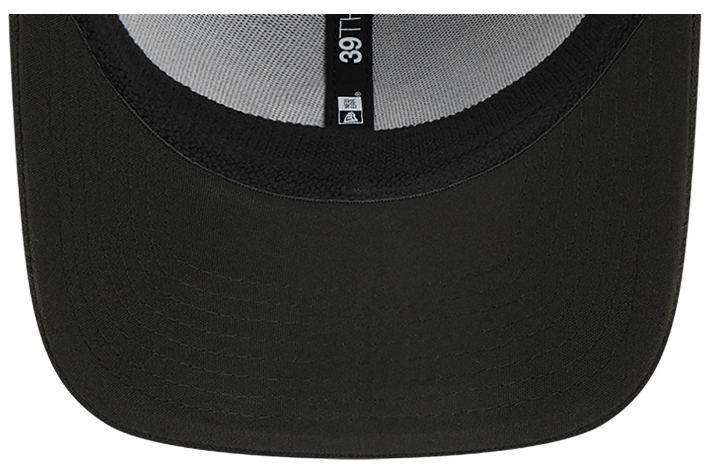 Los Angeles Dodgers Flex Fit New Era 39Thirty Blue Logo Black Cap Hat