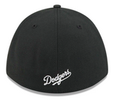 Los Angeles Dodgers Flex Fit New Era 39Thirty MC Black Cap Hat Grey UV - THE 4TH QUARTER