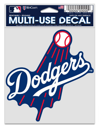 Los Angeles Dodgers 3.75" x 5" Decal Fly Ball