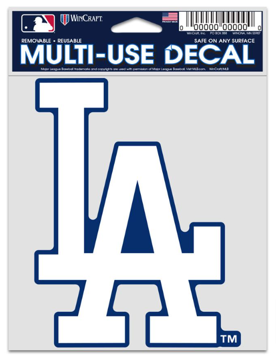 Los Angeles Dodgers 3.75" x 5" Decal Logo - THE 4TH QUARTER