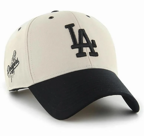 Los Angeles Dodgers Snapback '47 Brand MVP Lunar Bone Black Adjustable Cap Hat