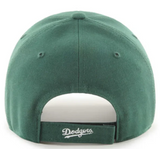 Los Angeles Dodgers Adjustable '47 Brand MVP Velcro Dark Green Cap Hat - THE 4TH QUARTER