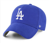 Los Angeles Dodgers Kids Adjustable '47 Brand Basic MVP Cap Hat Blue