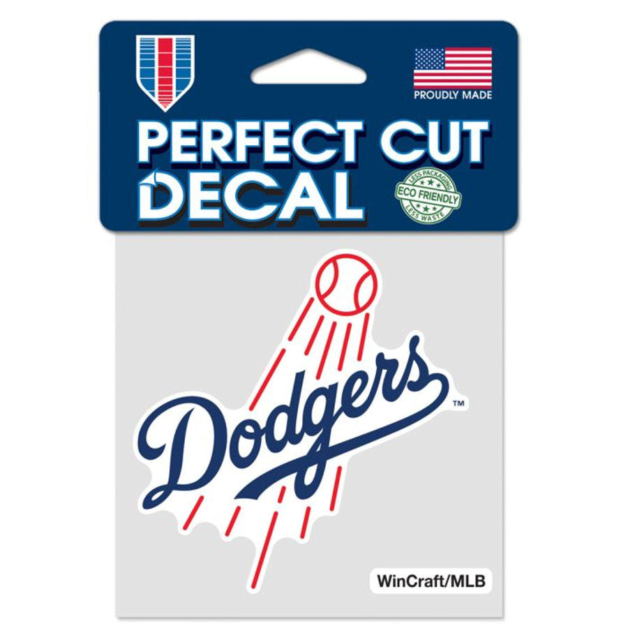 Los Angeles Dodgers 4x4 Perfect Cut Decal Fly Ball - THE 4TH QUARTER