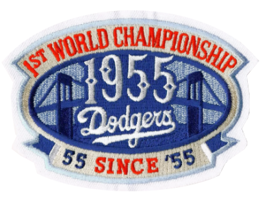 Los Angeles Dodgers 1955 World Series Embroidered Patch