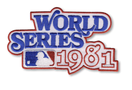 Los Angeles Dodgers 1981 World Series Embroidered Patch